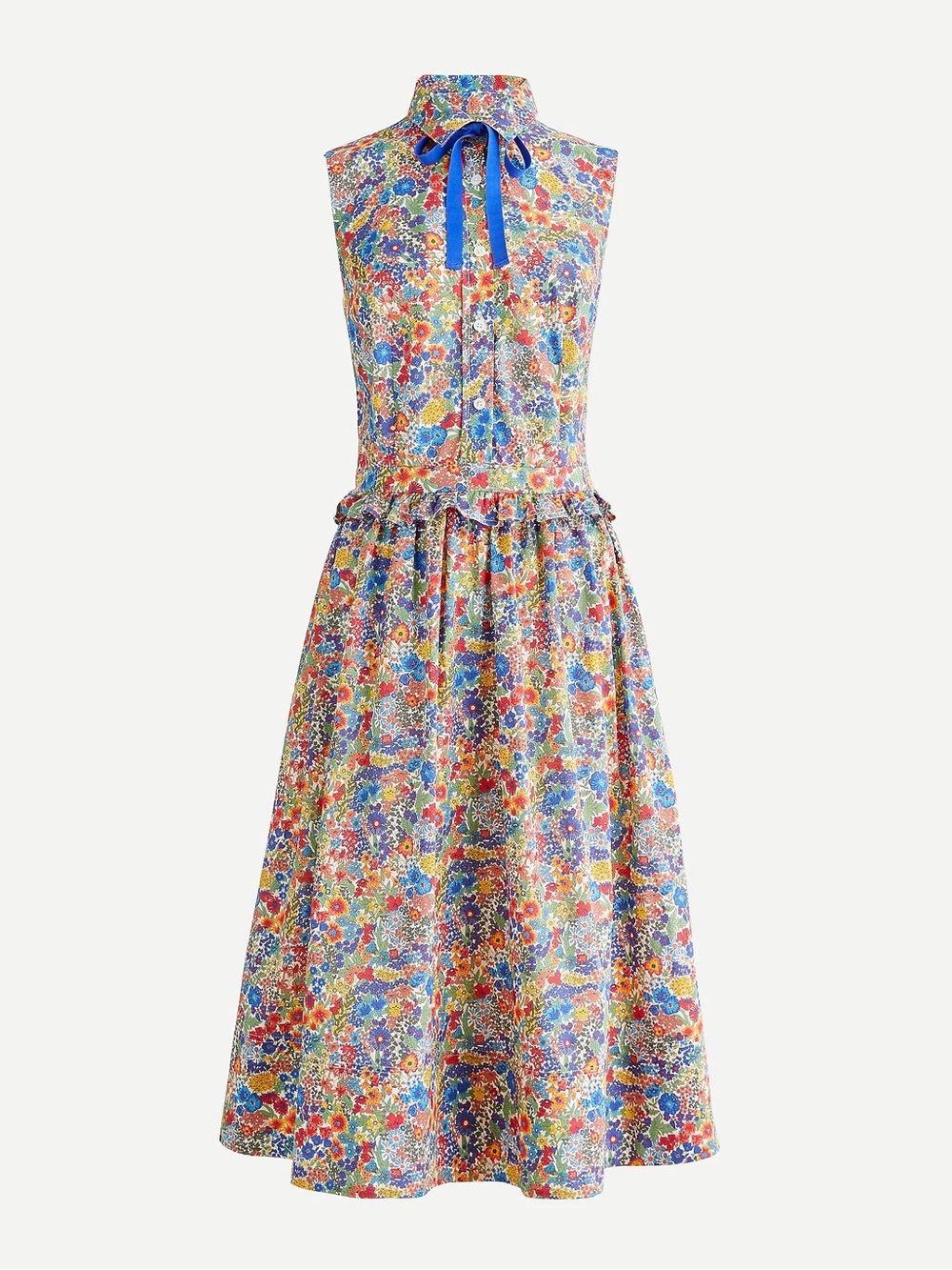 J. Crew Liberty Margaret Annie Floral Print Shirt Dress Women's Size 2 - Picture 7 of 8